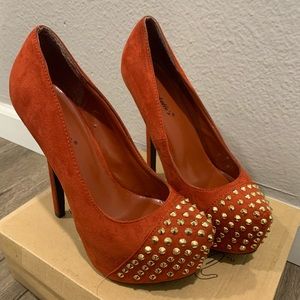 Orange heels